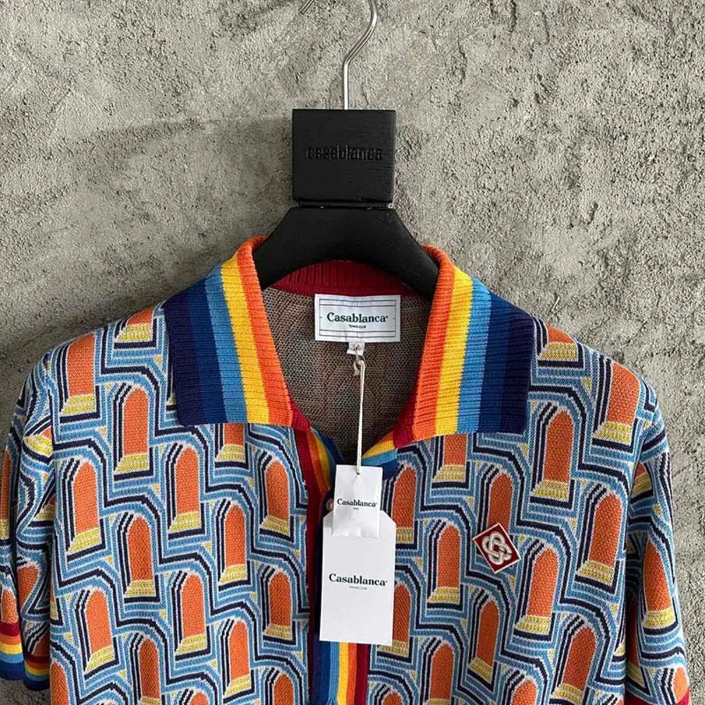 Casablanca Larche De Nuit Knit Polo Shirt